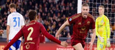 Serie A: Salemakers and Dovbic scored as Roma defeated 10-man Como 2-1