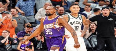 Durant scored 38 points and hit the buzzer-beater, the Suns beat the Bucks 108-106 and won 4 consecutive victories