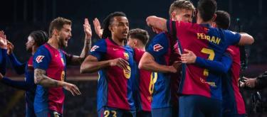 Barcelona coach Hansi Flick proud of his team