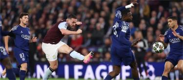 Champions League - Paris Saint-Germain defeated Aston Villa 5-4 on aggregate and advanced to the semi-finals