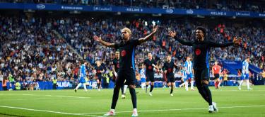 Barcelona beat Espanyol 2-0 to clinch La Liga title