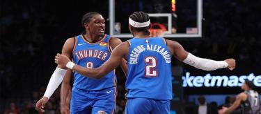 杰伦爆发砍40分 亚历山大助攻雷霆登上冠军点