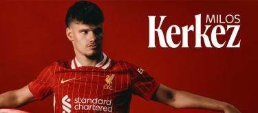 Liverpool officially completes the signing of Bournemouth wonderkid Milos Kerkez..