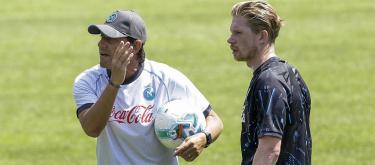 孔蒂对德布劳内的加入感到开心