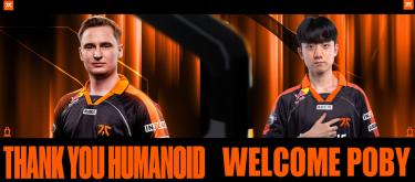 Fnatic benched Humanoid and signed T1 Academy mid laner Poby..
