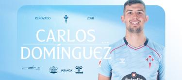 Celta Vigo completes contract extension with Spanish defender Carlos Domínguez..