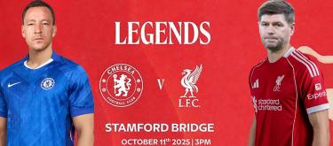 Chelsea to play Liverpool in fundraising Legends Match on October 11..