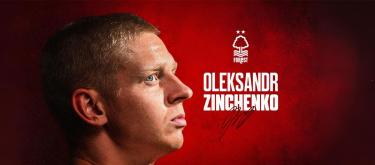Arsenal's Ukraine international left wing-back Oleksandr Zinchenko joins Nottingham Forest on-loan..