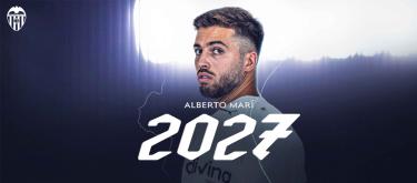 Valencia completes contract extension with center forward Alberto Marí and have loaned him out to Mirandés..