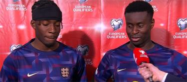 Madouko and Gueye were overjoyed to score their first goal for England