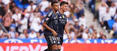 西甲联赛——迪恩·胡伊森被出示红卡　皇家马德里2比1击败皇家社会