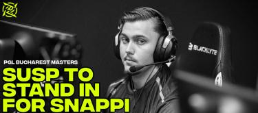 Counter Strike 2: Wildcard rifler susp will stand in for Ninjas in Pyjamas In-Game Leader Snappi at the PGL Masters Bucharest..