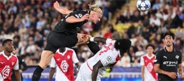 Champions League - Haaland scores twice as Manchester City draws 2-2 with Monaco