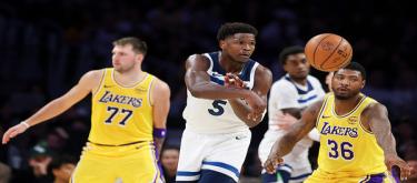 Doncic exploded with 49 points, 11 rebounds and 8 assists as the Lakers defeated the Timberwolves 128-110 for their first victory