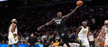 兰德尔31分戈贝尔14+19 森林狼114-110险胜步行者