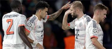 Champions League – Diaz scores two goals before receiving a red card as Bayern Munich defeat Paris Saint-Germain 2-1.