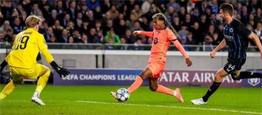 Champions League – Yamar scores as Barcelona draw 3-3 with Club Brugge