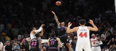 鲍威尔19分米切尔18分 热火115-113险胜尼克斯