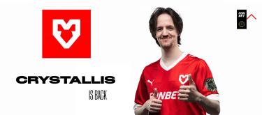 刀塔2：MOUZ无预警证实Crystallis即时回归担任首发Carry..