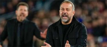 Atletico Madrid's comeback victory, with Flick praising Barcelona's performance as elevating it to another level.