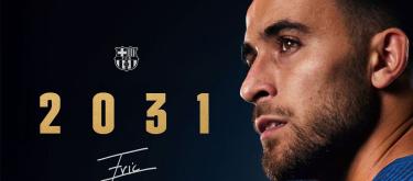 巴塞罗那与西班牙国脚后卫埃里克·加西亚完成续约..