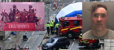 Liverpool Premier League Champions trophy parade incident male suspect found guilty and sentenced to 21 and a half years in prison..