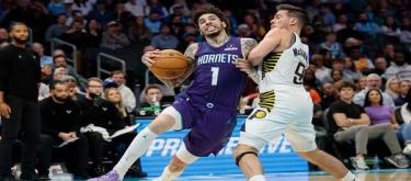 Ball's 33 points weren't enough to save the Pacers from a 114-112 victory over the Hornets.