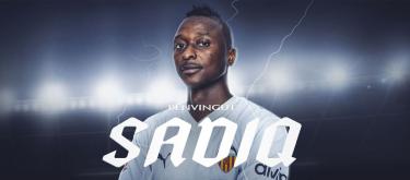 Valencia officially announce the re-signing of Real Sociedad's Nigerian international striker Umar Sadiq..