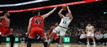 Pritchard's efficient 26 points helped the Celtics easily defeat the Bulls 124-105.