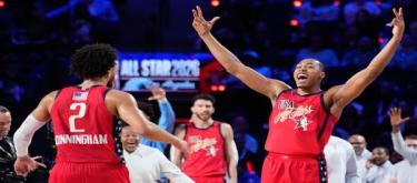 文班亚马14分难救主 星辰队以37-35险胜世界队