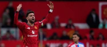 Manchester United captain Fernandes: "Playing one game a week is a real struggle."