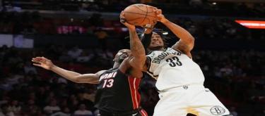 阿德巴约23分统治 热火以124-98大胜篮网