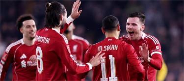 英格兰足总杯——罗伯逊建功　利物浦3比1淘汰狼队