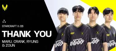 Vitality正式解散了其星际争霸II部门。