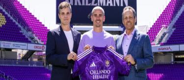 Atletico Madrid striker Antoine Griezmann officially joined Orlando City this summer and will wear the number 7 jersey.