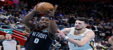 Durant explodes for 30 points as Pistons defeat Pelicans 129-108.