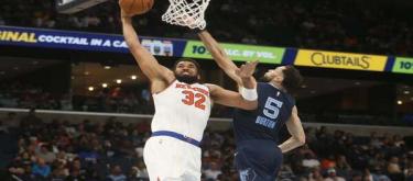 阿奴诺比25分布里奇斯24分 尼克斯以130-119轻取灰熊