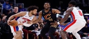 Mitchell's 31 points weren't enough to save the Pistons from a 107-97 victory over the Cavaliers.